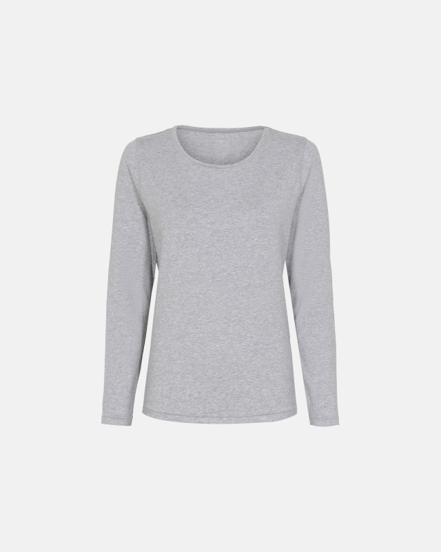 Bambusviskose, Langärmelig T-Shirt, Grau -JBS of Denmark Women
