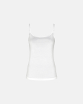 Bambusviskose, Top schmaler Träger, Weiß -JBS of Denmark Women