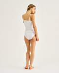 Bambusviskose, Top schmaler Träger, Weiß -JBS of Denmark Women