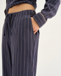 100% Bio-Baumwolle, Pyjamahose, Blau -JBS of Denmark Women
