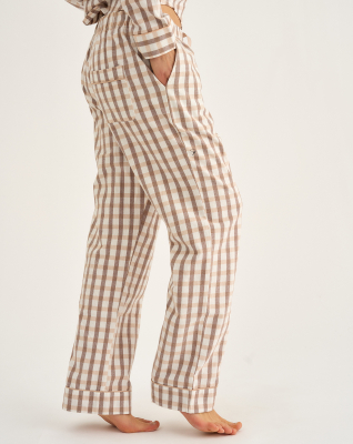 100% Bio-Baumwolle, Pyjamahose, Braun -JBS of Denmark Women