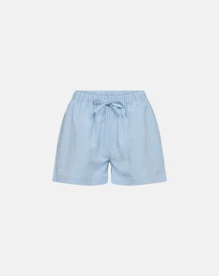 Bambus, "Seersucker" Schlafshorts, Blau