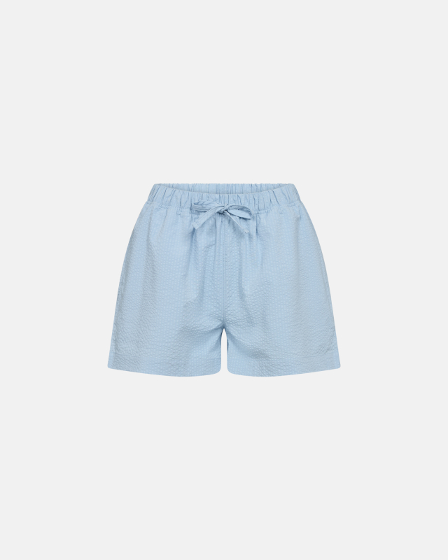 Bambus, "Seersucker" Schlafshorts, Blau