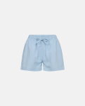 Bambus, "Seersucker" Schlafshorts, Blau