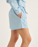 Bambus, "Seersucker" Schlafshorts, Blau -JBS of Denmark Women