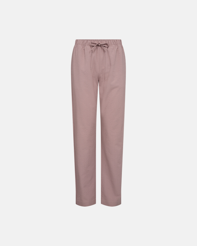 Bambus, "Seersucker" Schlafhosen, Rose
