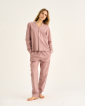 Bambus, "Seersucker" Schlafhosen, Rose -JBS of Denmark Women