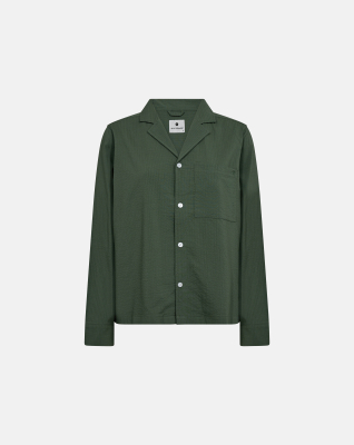 Bambus, "Seersucker" Nachthemd, Grün -JBS of Denmark Women