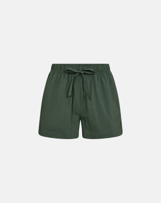 Bambus, "Seersucker" Schlafshorts, Grün