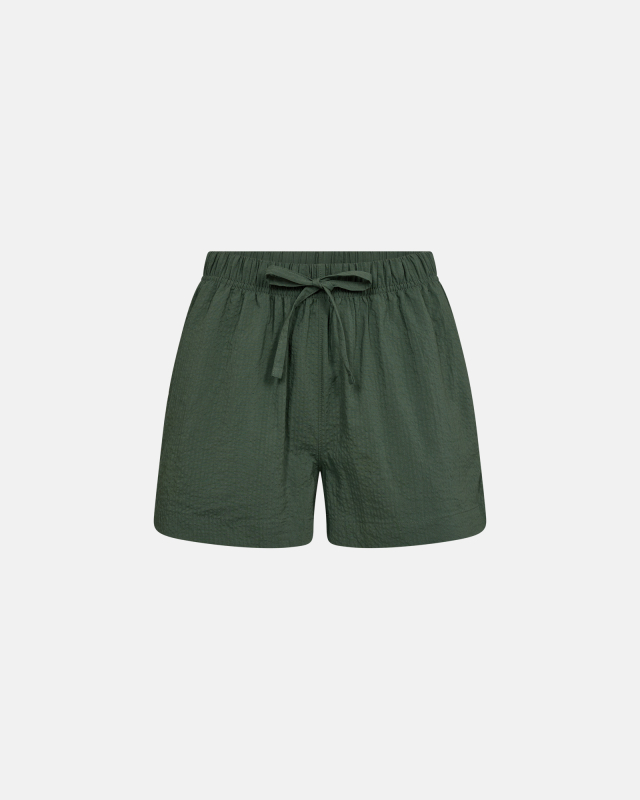 Bambus, "Seersucker" Schlafshorts, Grün