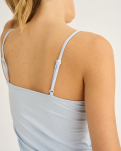 Bambusviskose, Top schmaler Träger, Hellblau -JBS of Denmark Women