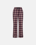 100% Bio-Baumwolle, Flanell-Nachtwäschehose, Rotkariert