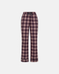 100% Bio-Baumwolle, Flanell-Nachtwäschehose, Rotkariert - JBS of Denmark Women