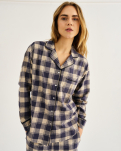 100% Bio-Baumwolle, Pyjamashirt, kariert