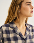 100% Bio-Baumwolle, Pyjamashirt, kariert