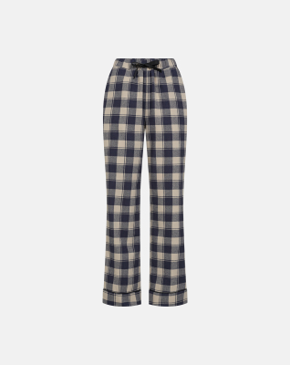 100 % Bio-Baumwolle, Flanell-Nachthose, Kariert