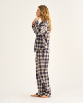 100 % Bio-Baumwolle, Flanell-Nachthose, Kariert
