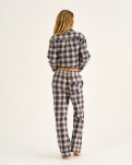 100 % Bio-Baumwolle, Flanell-Nachthose, Kariert