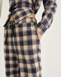 100 % Bio-Baumwolle, Flanell-Nachthose, Kariert