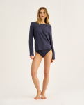 Bambusviskose, Langarm-Shirt, Grau