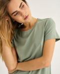 Bambusviskose, T‑Shirt, Grün -JBS of Denmark Women
