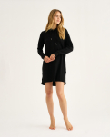 Bambus, Hoodie Kleid, Schwarz -JBS of Denmark Women
