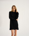 Bambus, Hoodie Kleid, Schwarz -JBS of Denmark Women