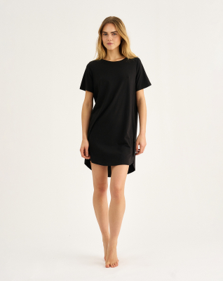 Bambusviskose, Big shirt, Schwarz