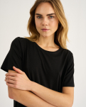 Bambusviskose, Big shirt, Schwarz