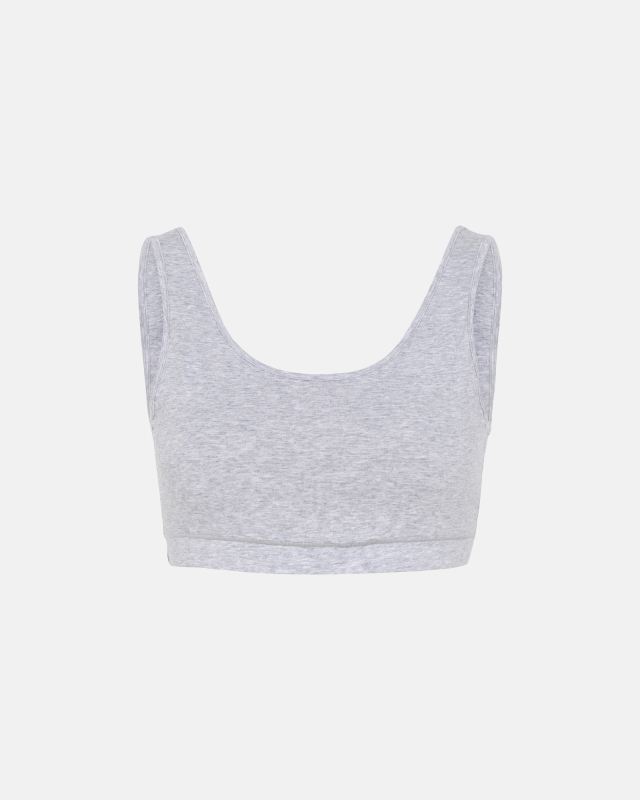 Bambusviskose, BH Top breiter Träger, Grau -JBS of Denmark Women