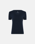Bambus, T-Shirt v-neck "slim-fit", Marine