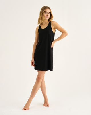 Bambusviskose, Jerseykleid, Schwarz