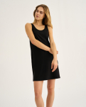 Bambusviskose, Jerseykleid, Schwarz