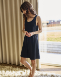 Bambusviskose, Jerseykleid, Schwarz