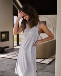 Bambusviskose, Jerseykleid, Grau