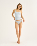 Bambus, String Pantie, Blau -JBS of Denmark Women