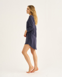 Bambusviskose, Big Shirt, Grau