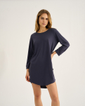 Bambusviskose, Big Shirt, Grau
