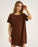 Bambusviskose, Oversize-Shirt, Braun -JBS of Denmark Women