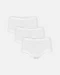 Bambusviskose, Maxi, 3-Pack, Weiß