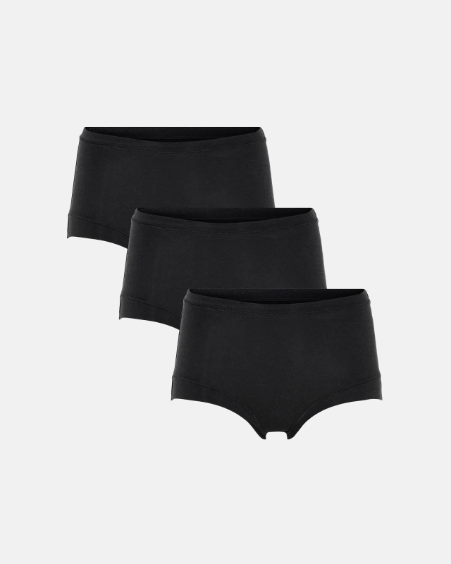 Bambusviskose, Maxi, 3-Pack, Schwarz