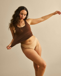Bambusviskose, String, Nude