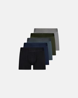 Tights "Gunnar" 5-pack, Bambusviskose, Mehfarbig