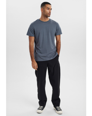 T-Shirt Rundhalsausschnitt | Bambusviskose | Grau -Resteröds