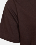 T-Shirt Rundhalsausschnitt, Bambusviskose, Braun
