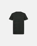 T-Shirt Rundhalsausschnitt | Bambusviskose | Grün/Schwarz -Resteröds