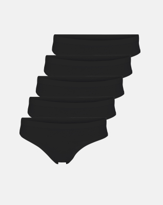 Bio-Baumwolle, Tai 5-pack, Schwarz