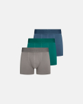 Tights "Gunnar" 3-pack | Bambusviskose | Grau/Grün/Blau -Resteröds