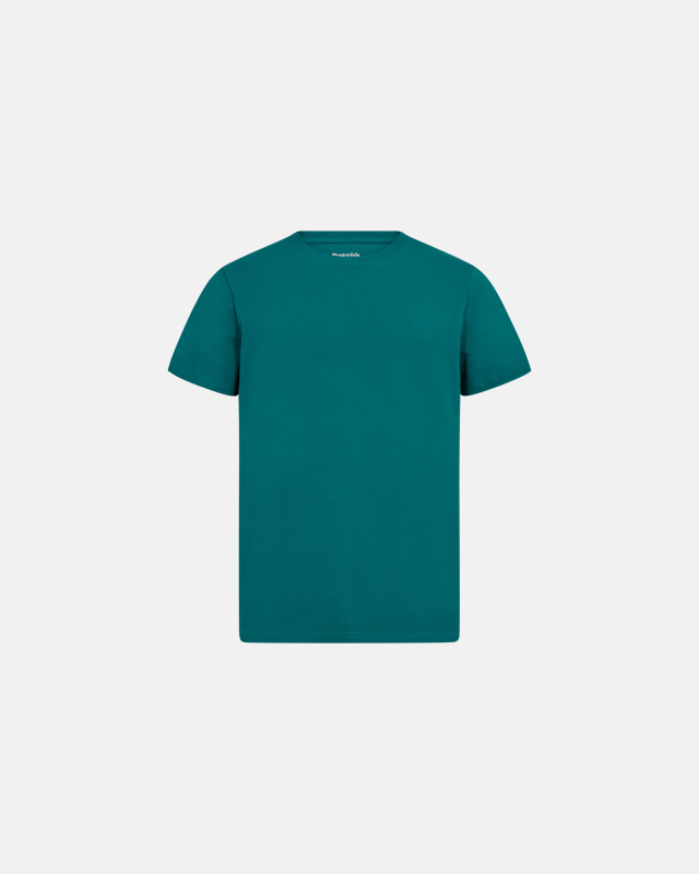 T-Shirt Rundhalsausschnitt, Bambusviskose, Grün