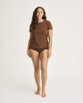Bambusviskose, T-Shirt, Braun -JBS of Denmark Women